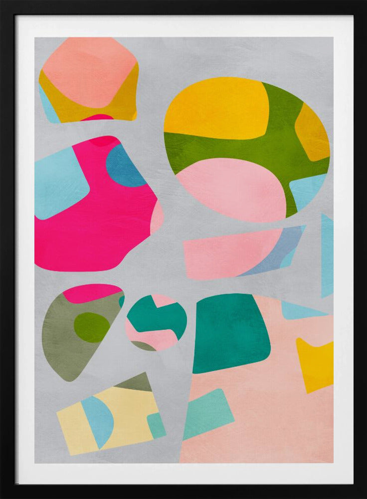 Minimal cutout colorful | Poster