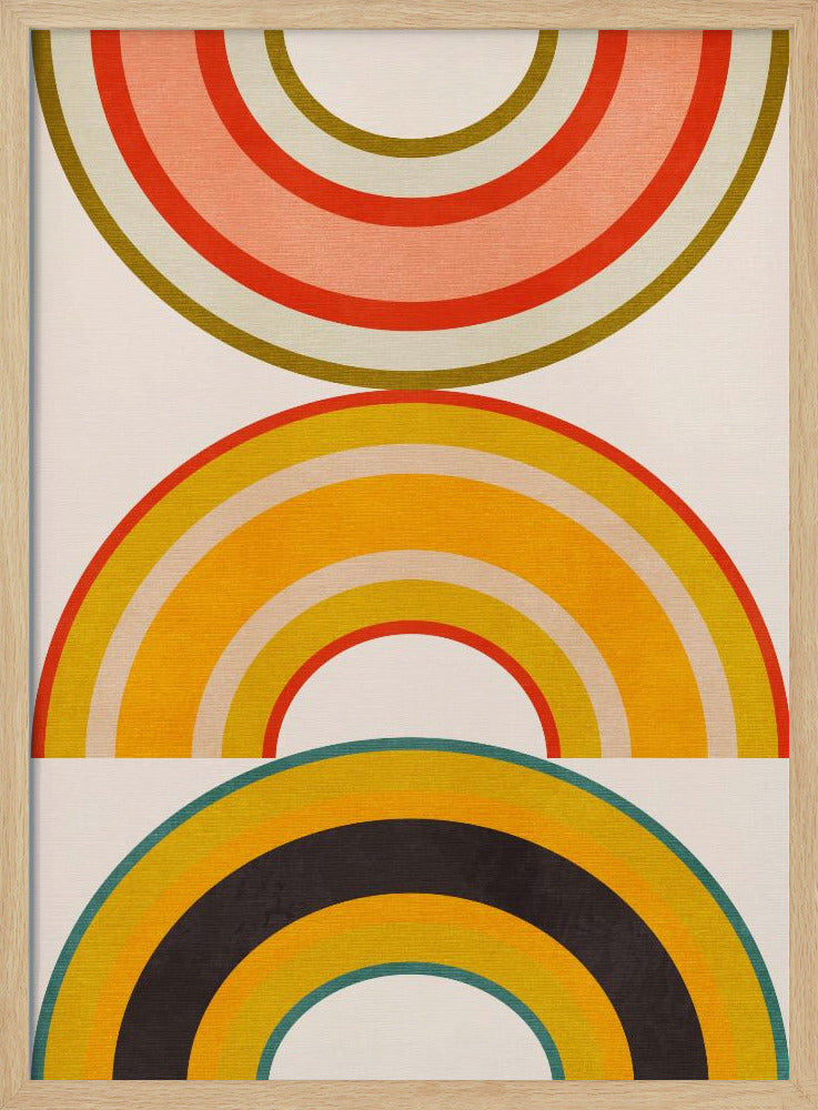 Regenboog Zonnen 6 | Poster