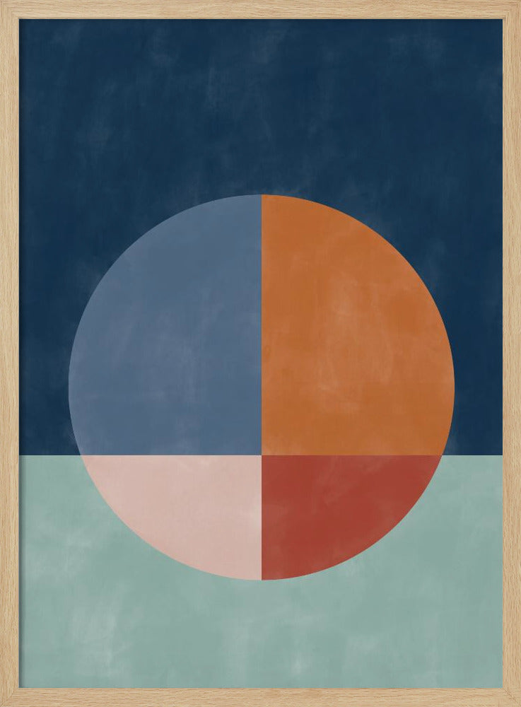 Een grote gesegmenteerde cirkel | Poster