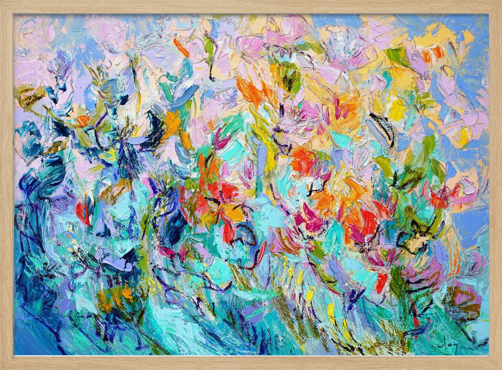 Stralende bloemenharmonie | Poster