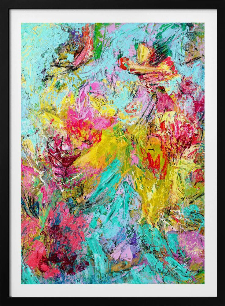 Expressionistisch kleurrijk abstract | Poster