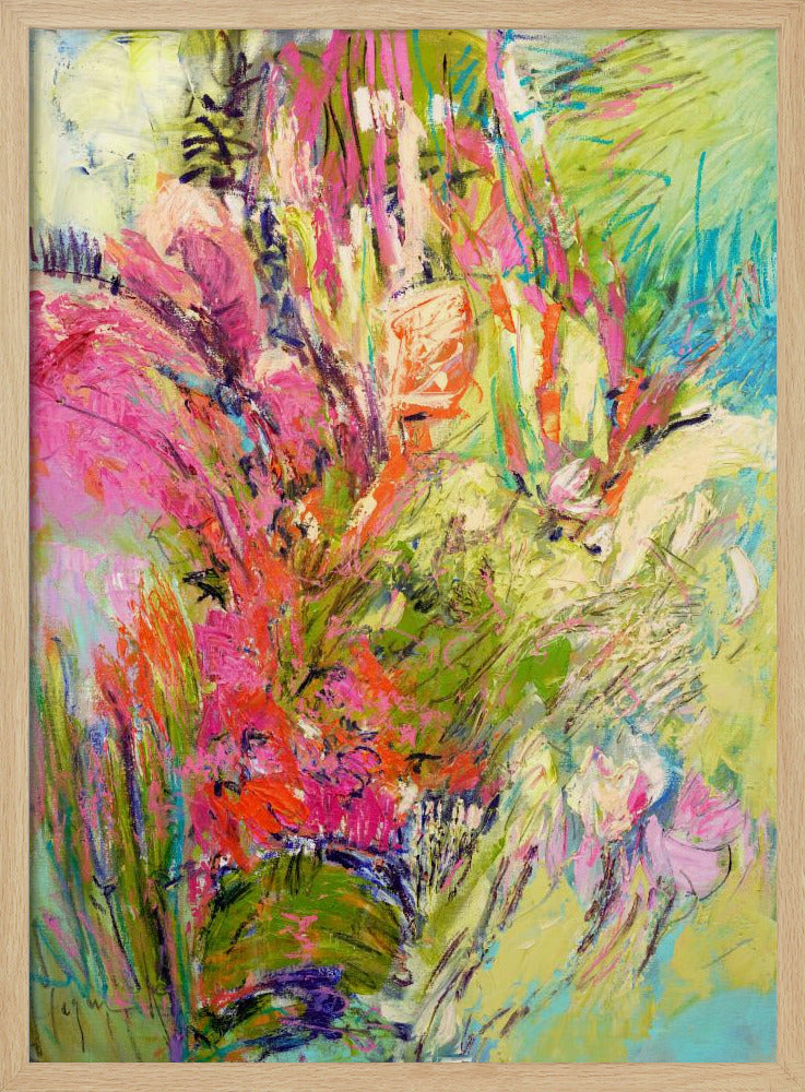 Expressionistisch kleurrijk abstract | Poster