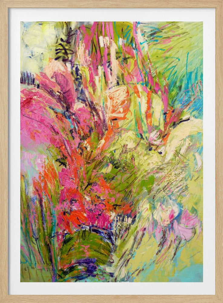 Expressionistisch kleurrijk abstract | Poster