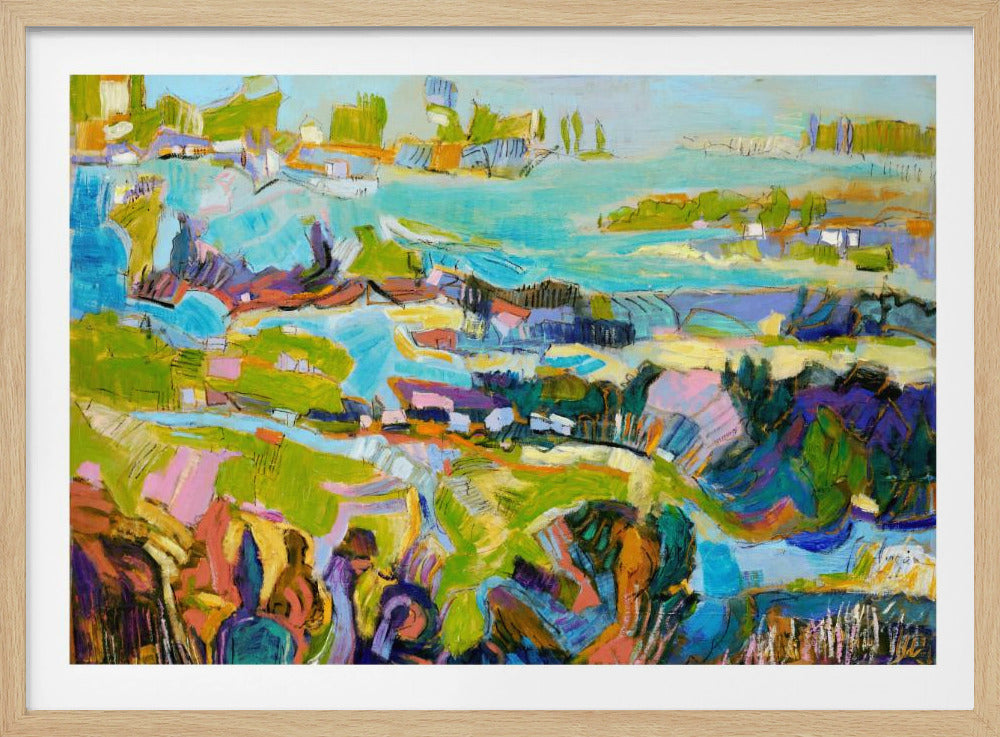 Levendig landschap | Poster