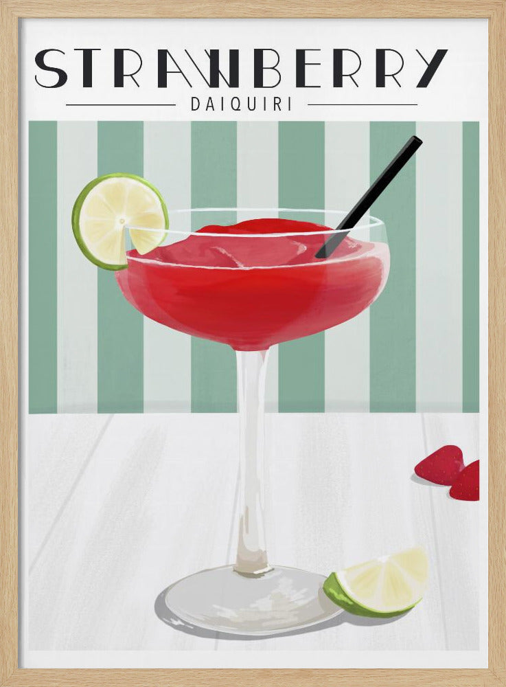Aardbeien Daiquiri | Poster
