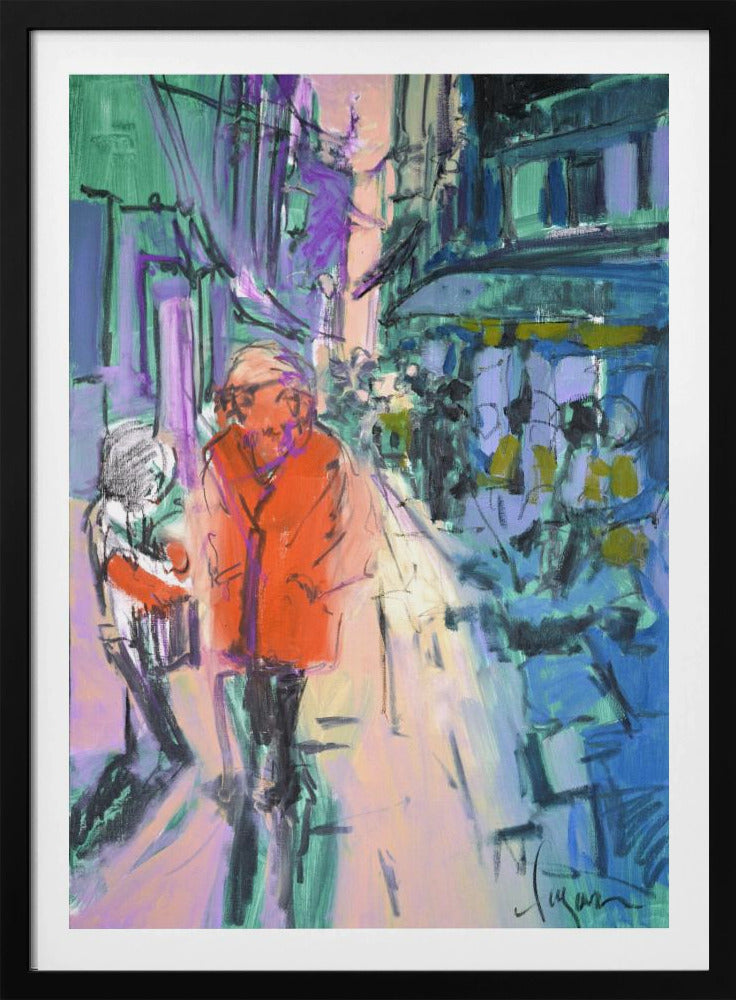 Levendige Straatwandeling | Poster