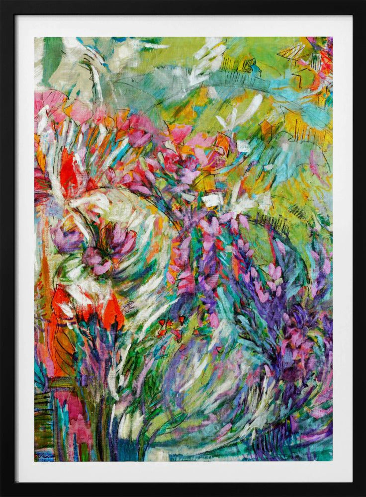 Roze bloesems abstract | Poster