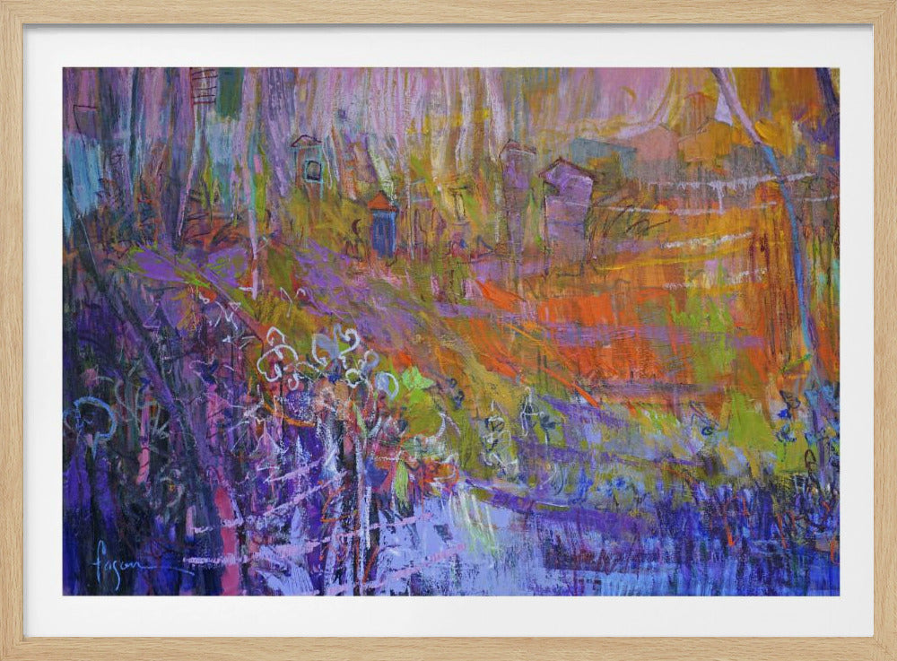 Nocturne in de geheime tuin | Poster