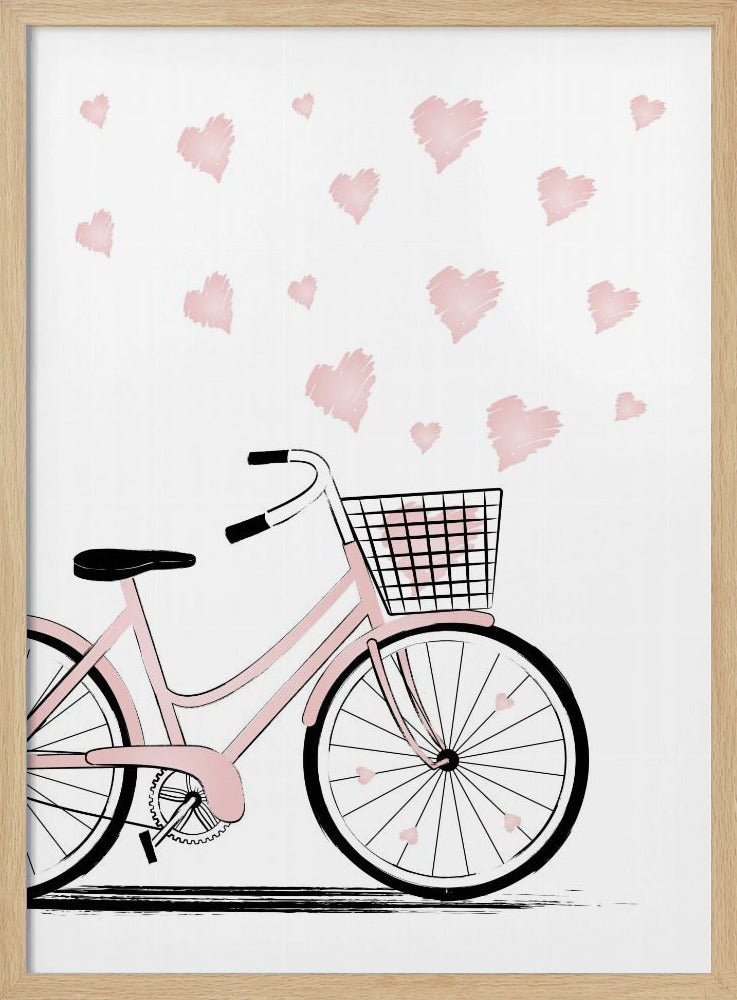 Fiets met Harten | Poster