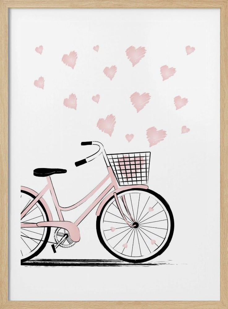 Fiets met Harten | Poster