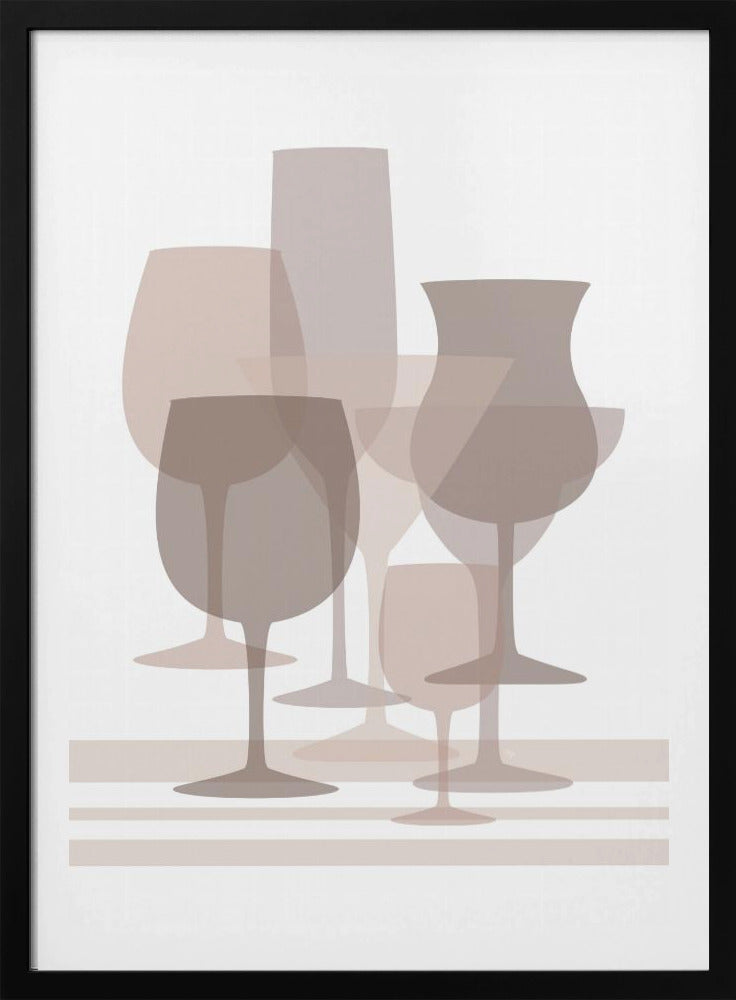 Gelaagde glasharmonie | Poster