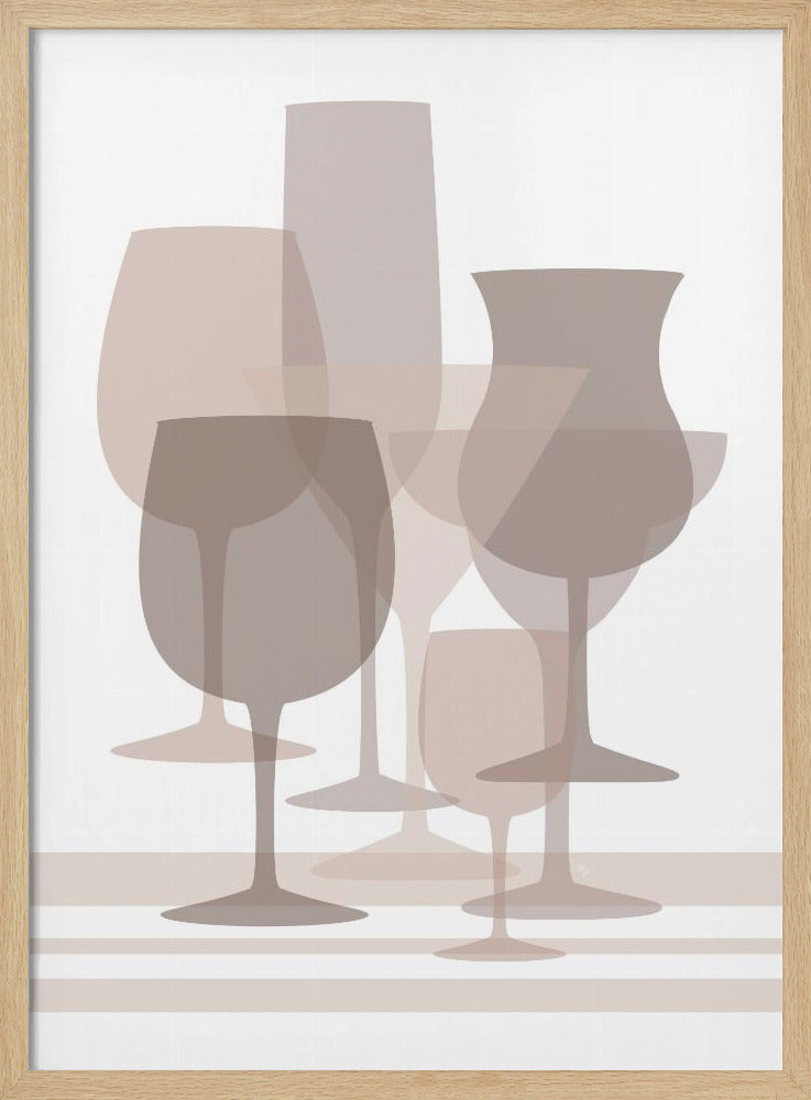 Gelaagde glasharmonie | Poster