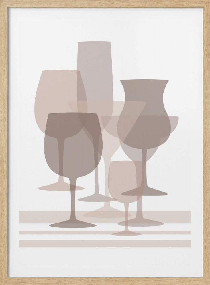 Gelaagde glasharmonie | Poster