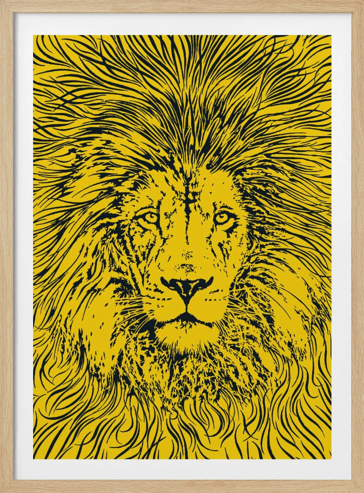 Leeuwenportret – Koning der Dieren | Poster