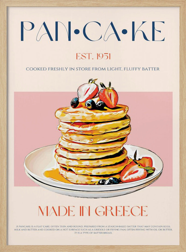 Luchtige Griekse pannenkoeken | Poster