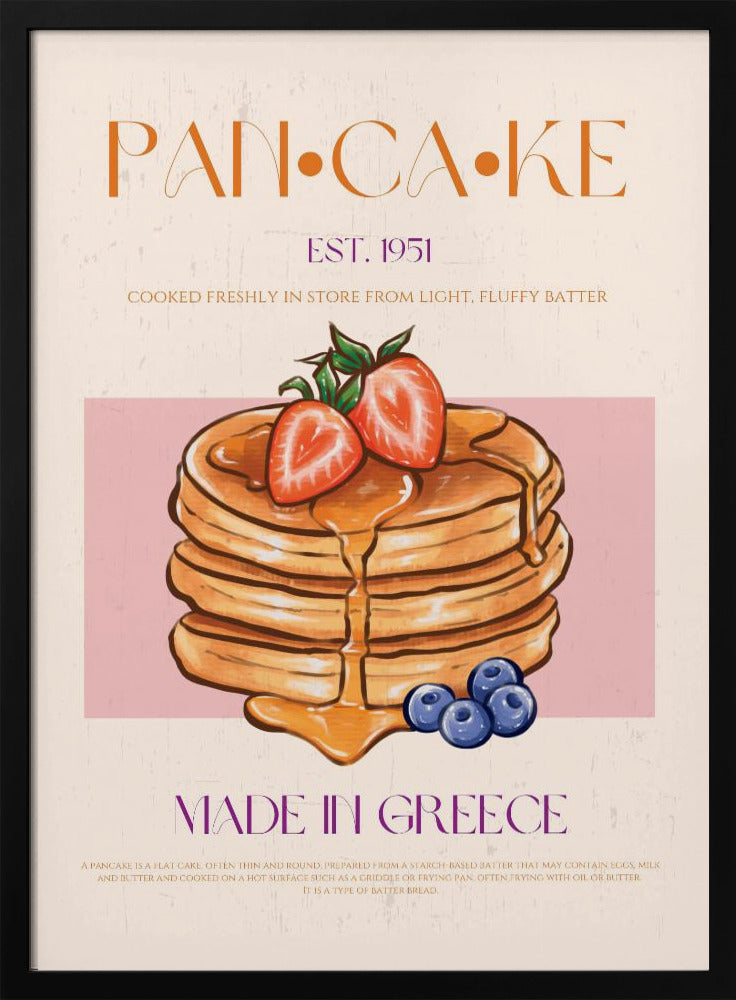 Luchtige Griekse pannenkoeken | Poster