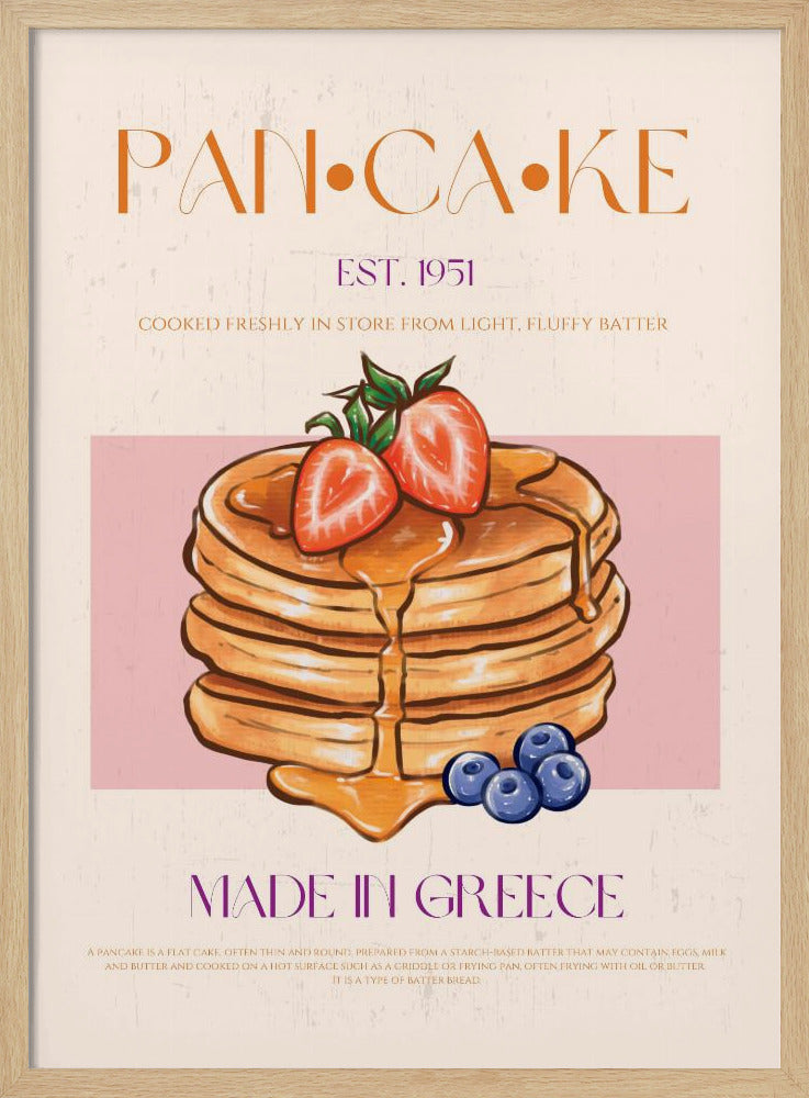 Luchtige Griekse pannenkoeken | Poster