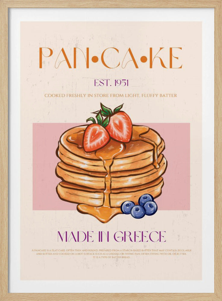 Luchtige Griekse pannenkoeken | Poster