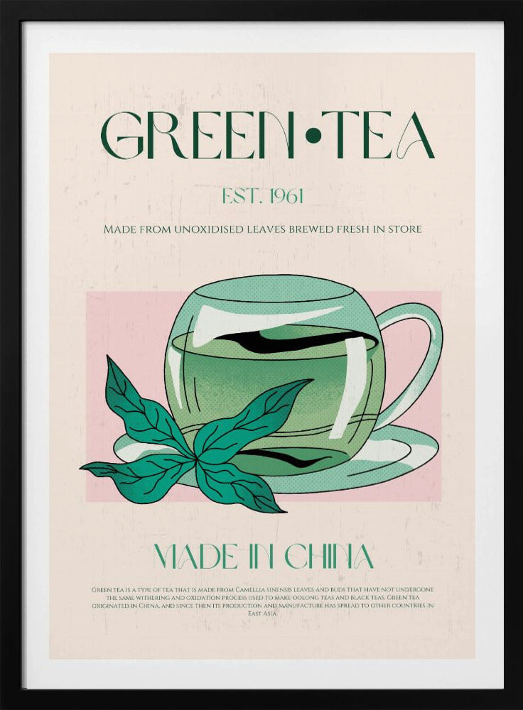Groene thee oorsprong | Poster