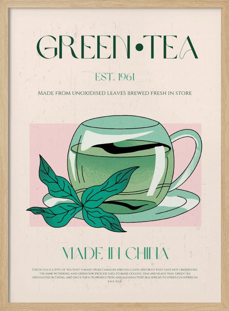 Groene thee oorsprong | Poster