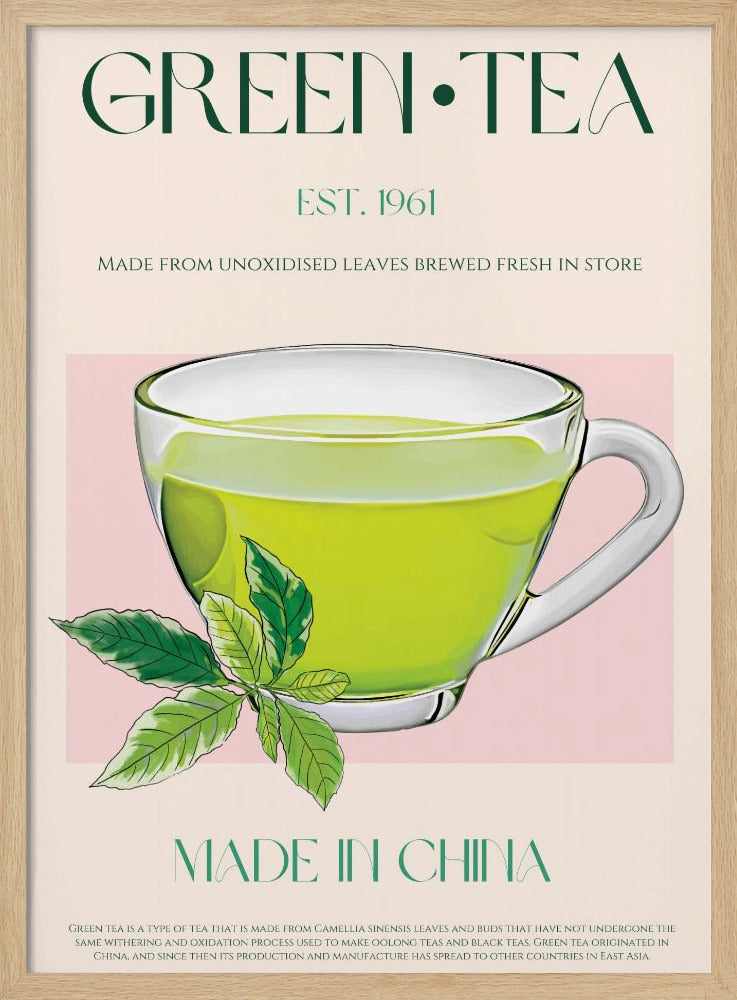 Verse groene thee | Poster