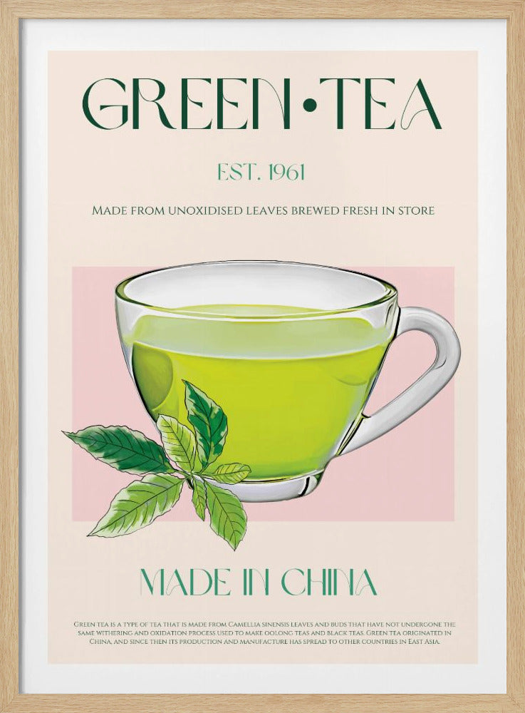 Verse groene thee | Poster