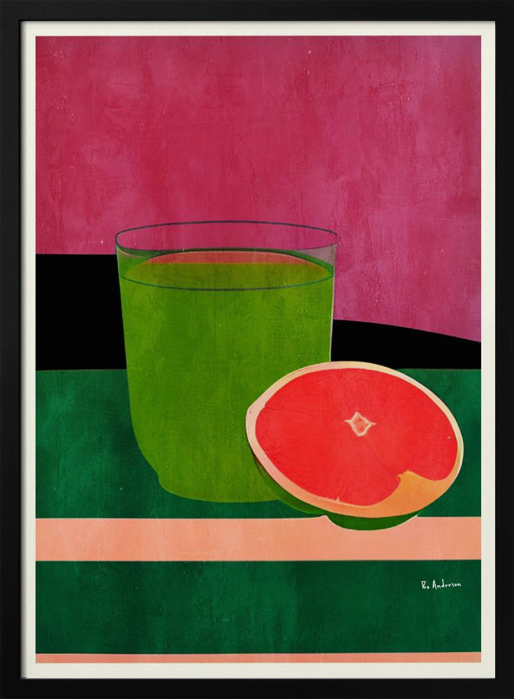Roze, kleine grapefruit | Poster