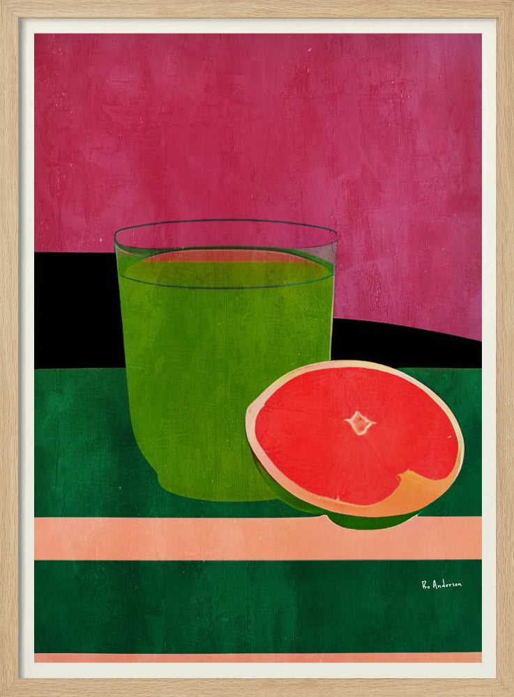 Roze, kleine grapefruit | Poster