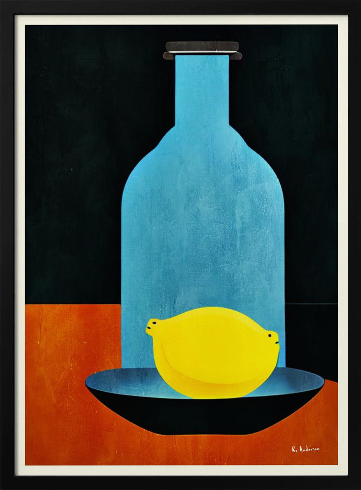 Fles met (eenzame) citroen: Skinny Bitch | Poster