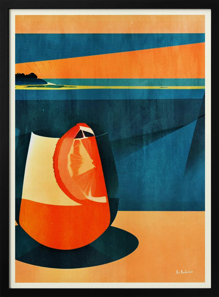 Negroni bij zonsondergang | Poster