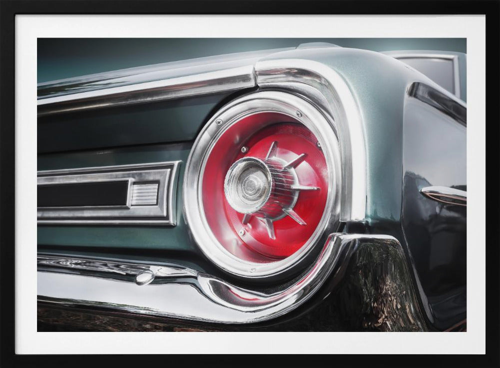 Amerikaanse klassieke auto Galaxie 500 1964 Achterkant | Poster