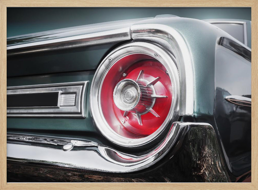 Amerikaanse klassieke auto Galaxie 500 1964 Achterkant | Poster