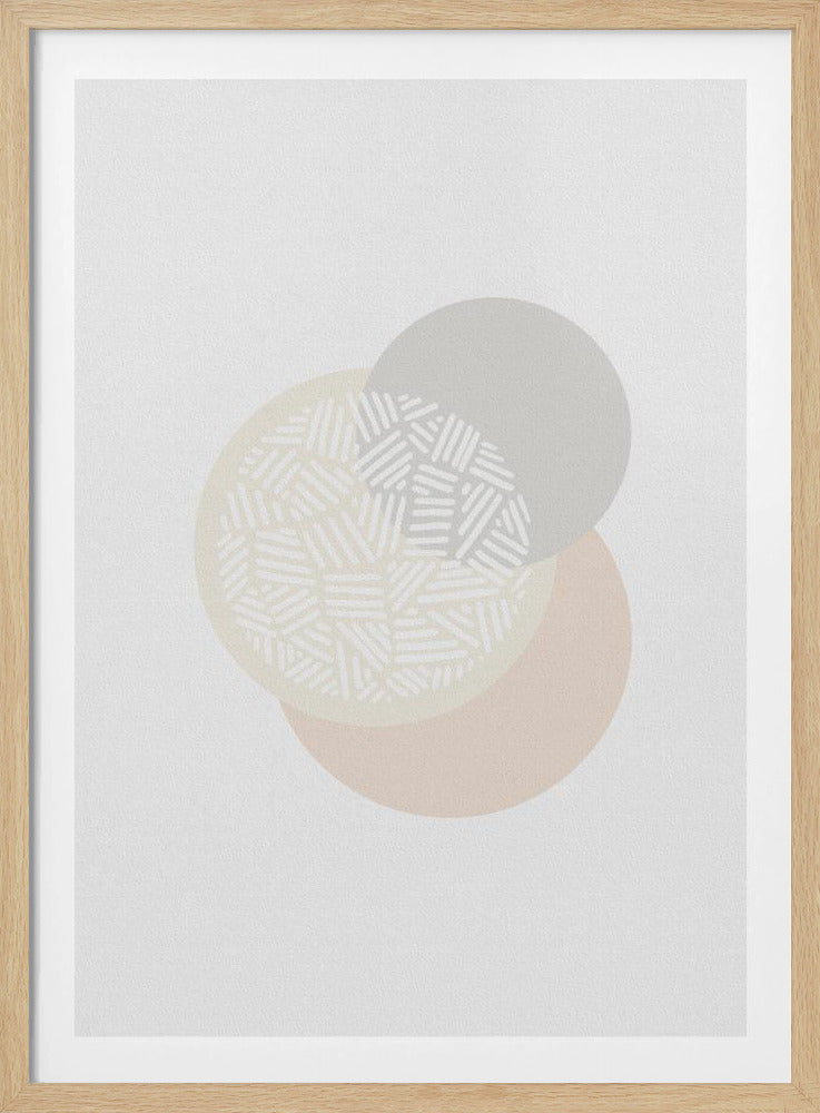 Geometrische gedempte kleuren IV | Poster