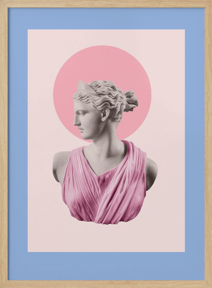 Artemispoeder blauwroze verhouding | Poster