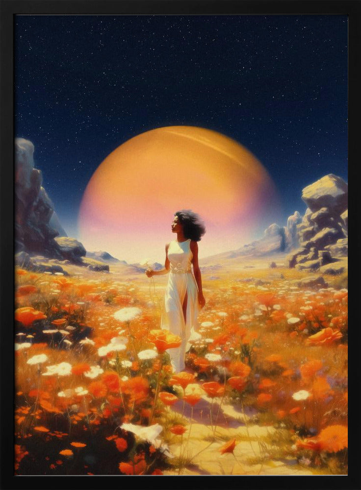 Kosmische bloemenvelden | Poster