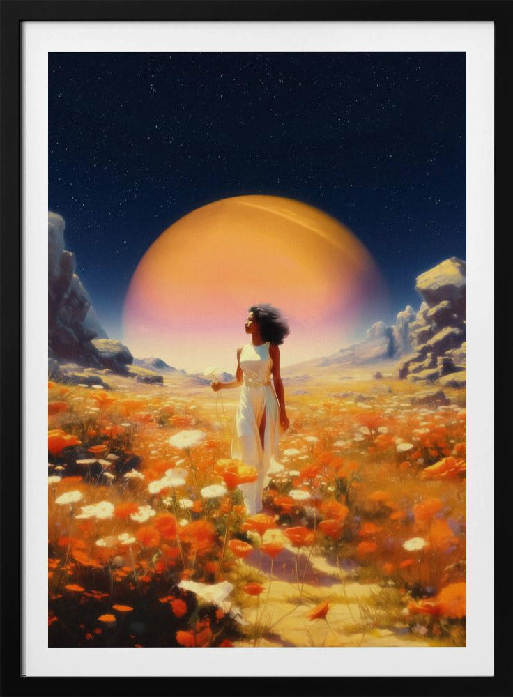 Kosmische bloemenvelden | Poster