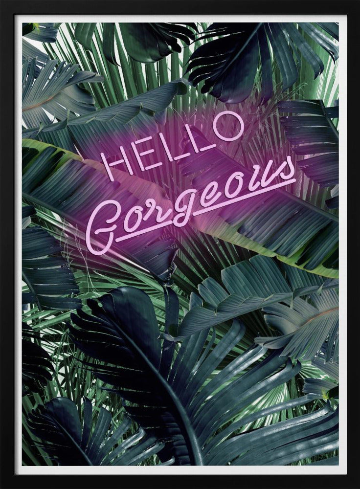 Neon Jungle Groet | Poster