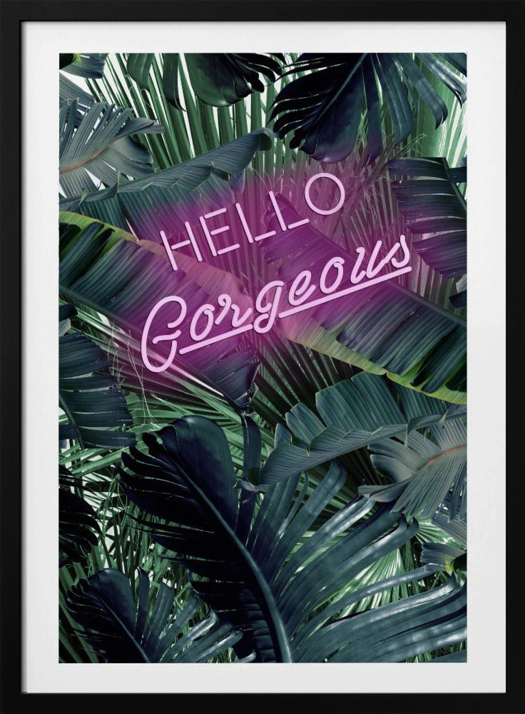 Neon Jungle Groet | Poster