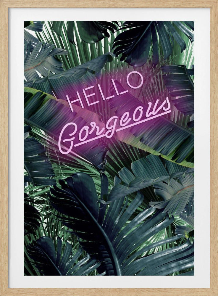 Neon Jungle Groet | Poster