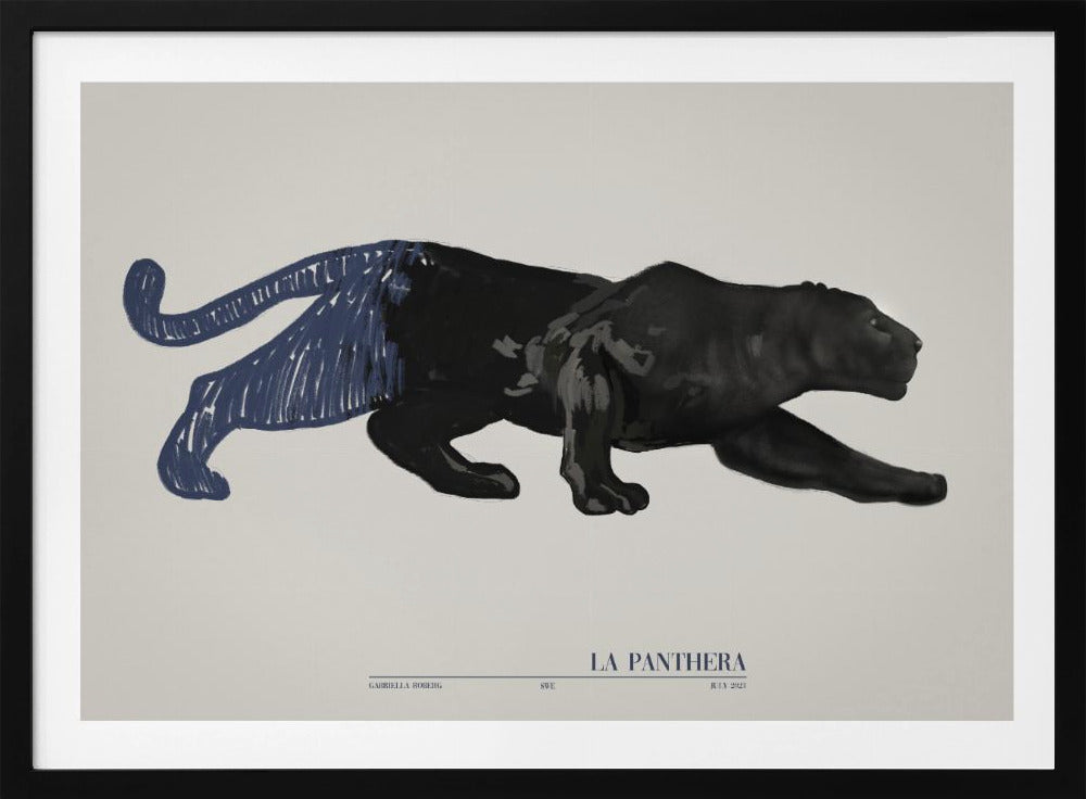 La Panthera (blauw) | Poster