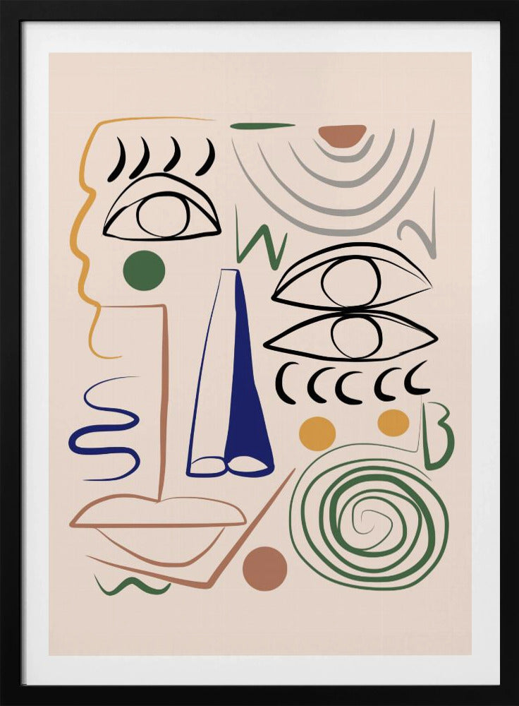 Lijnkunst Bizar | Poster