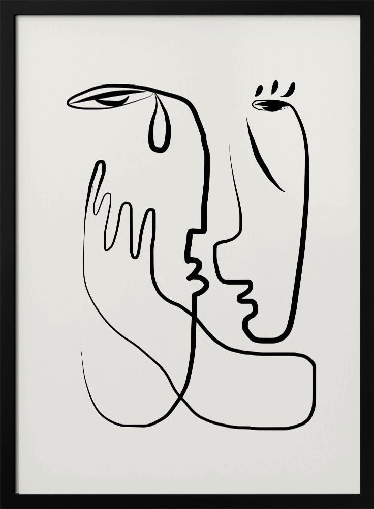 Don't Cry-lijnkunst | Poster