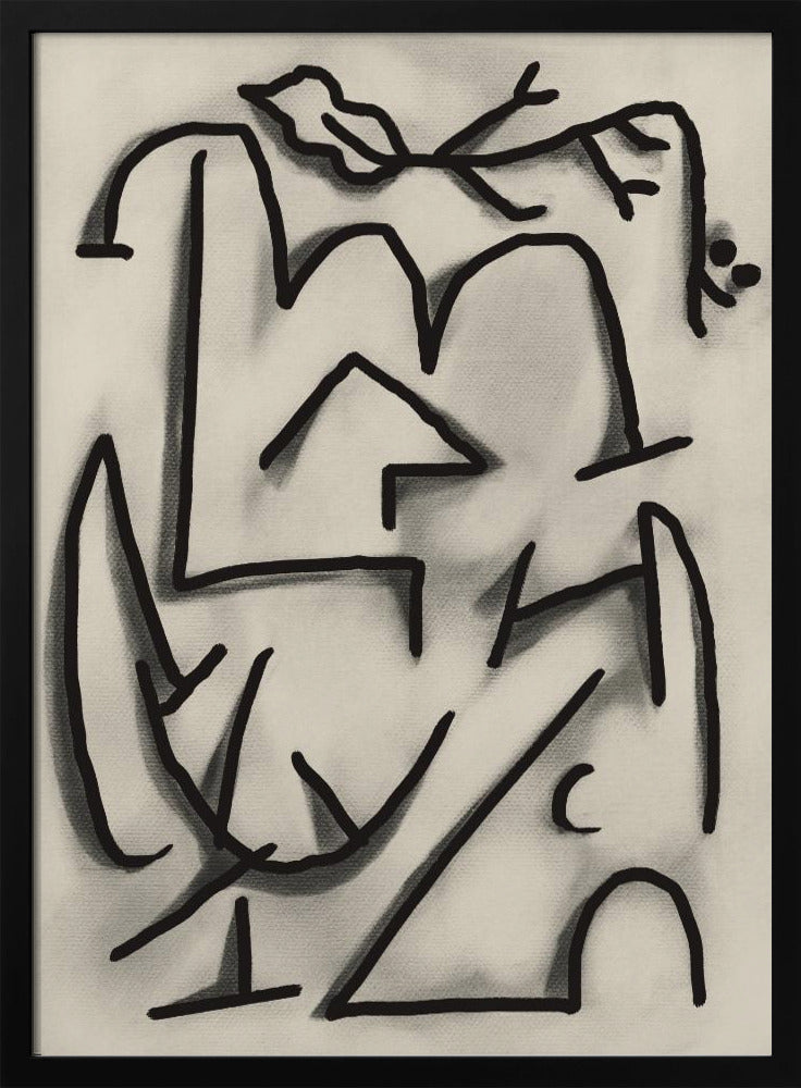 Abstract lijnenspel | Poster
