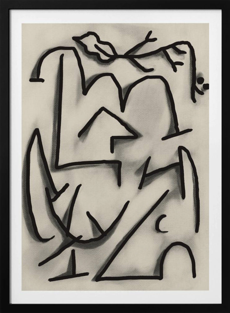 Abstract lijnenspel | Poster