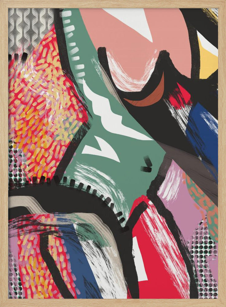 Levendig kleurrijk abstract | Poster