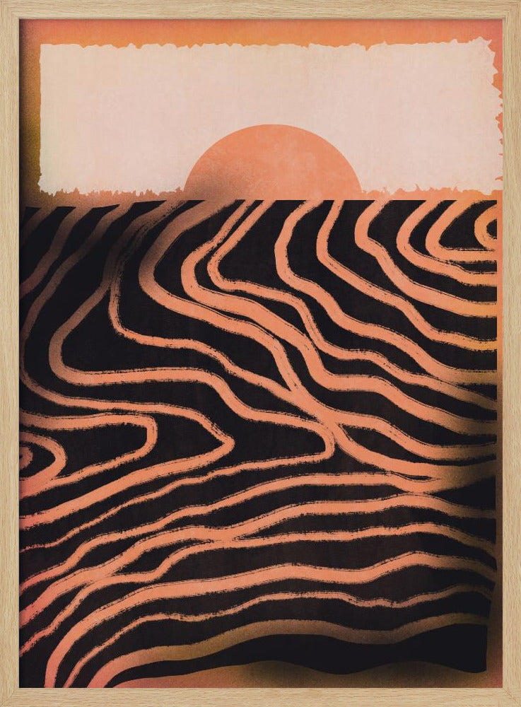 Zonsondergang Uitsnede | Poster