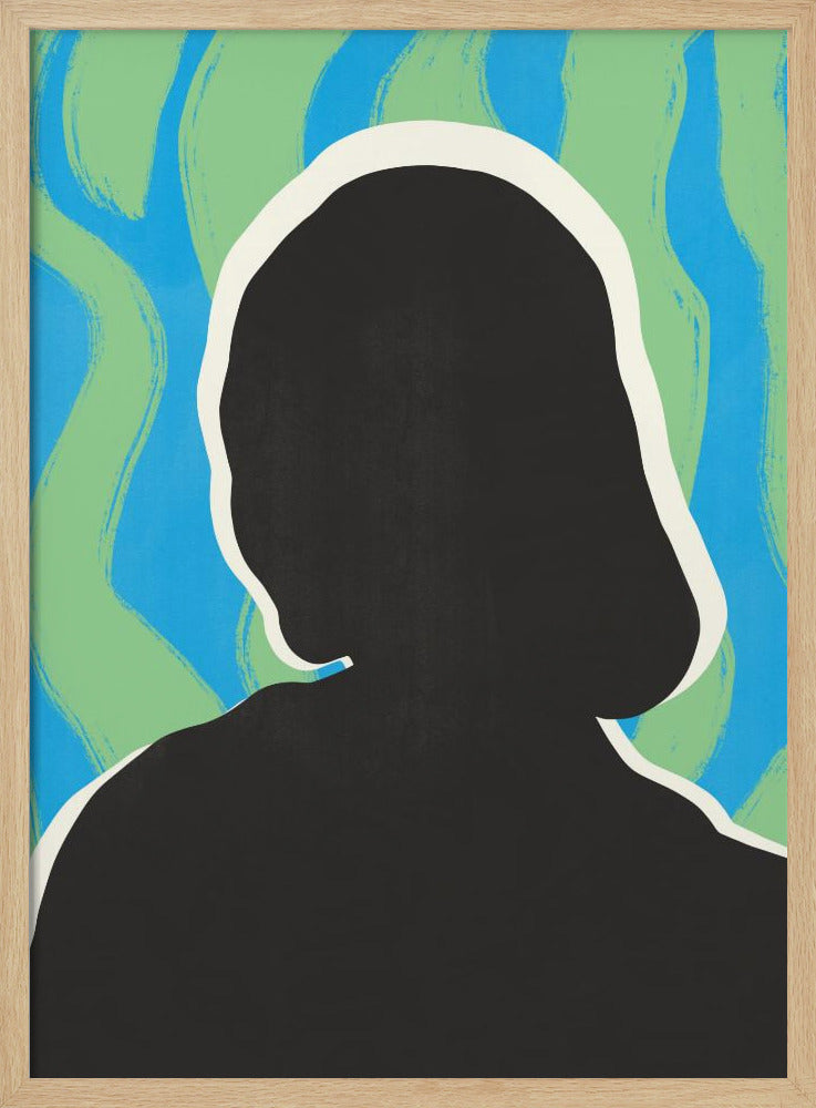 Anoniem portret in koele kleuren | Poster