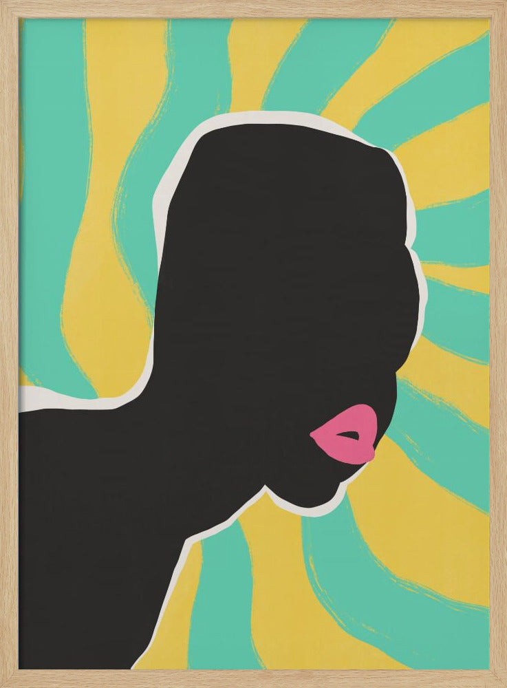 Anoniem portret in de zomer | Poster