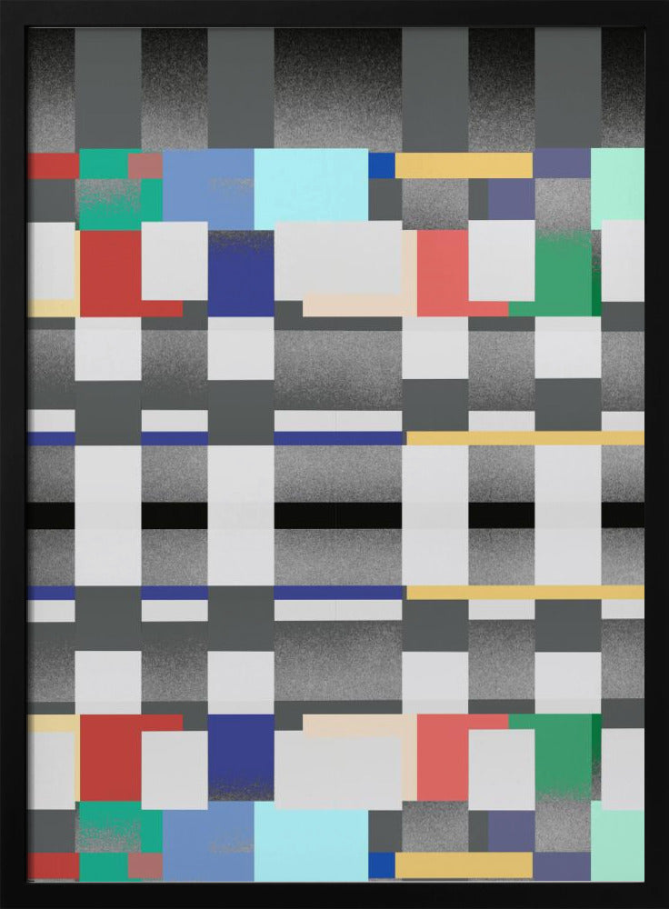 Abstract ontwerp met een rasterpatroon | Poster
