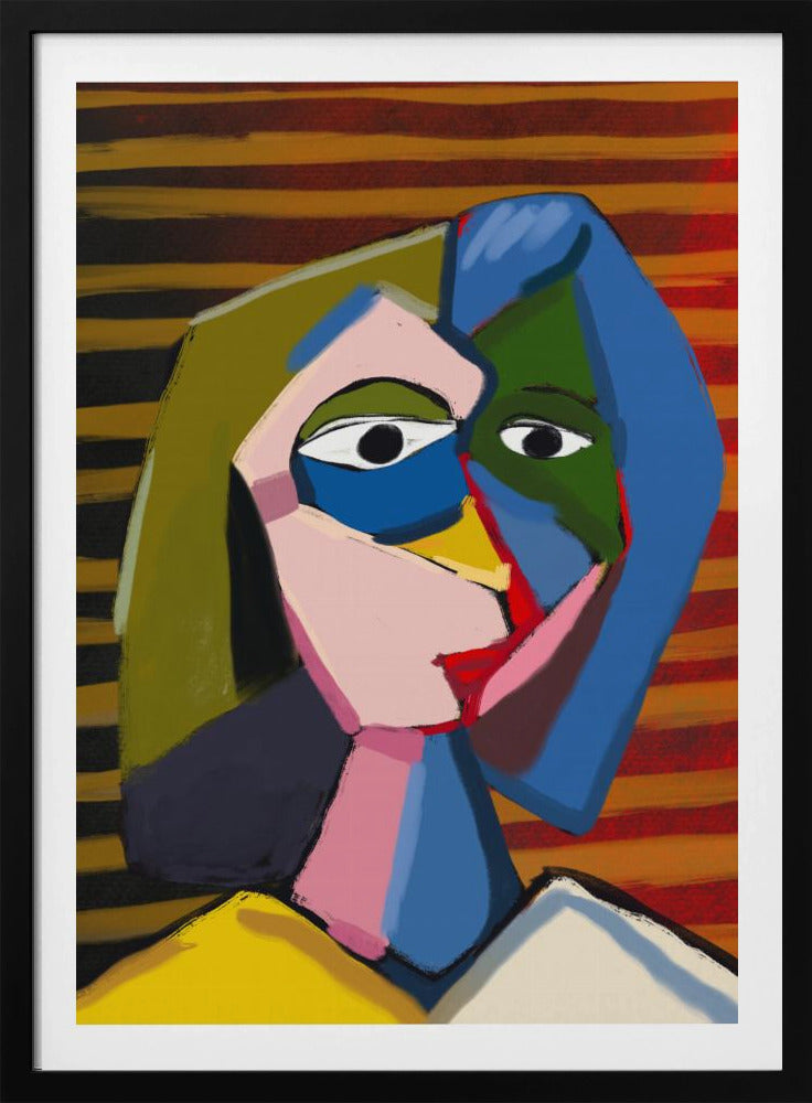 Portret geïnspireerd door Picasso | Poster